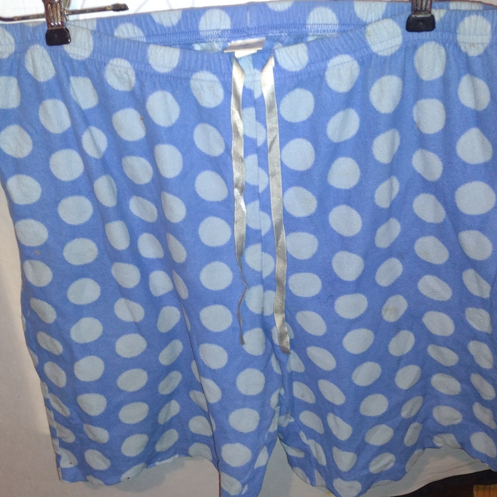 Croft & Barrow Blue and White Patterned Pajama Shorts